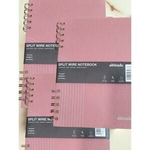 3-Pack – Altitude Supplies Spiral Journals  6.25" x 8.5"  160 Pgs – Mauve Cover